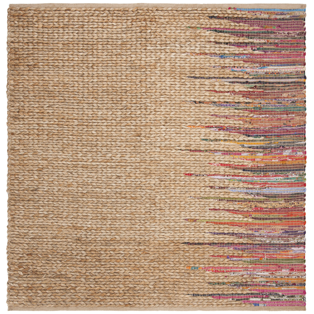 SAFAVIEH Cape Cod CAP308B Handwoven Natural / Multi Rug Image 4