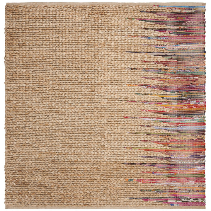 SAFAVIEH Cape Cod CAP308B Handwoven Natural / Multi Rug Image 1