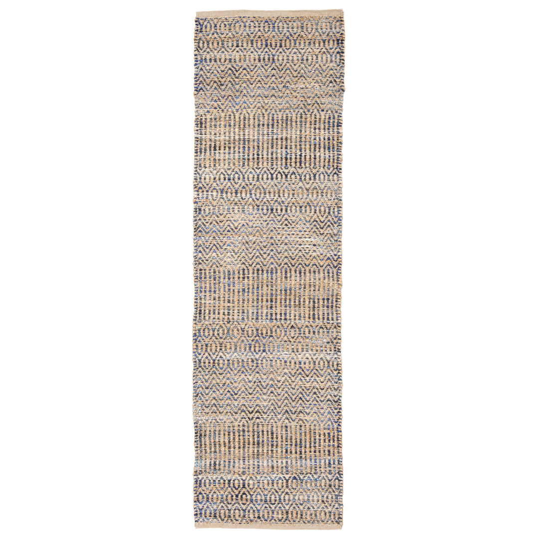 SAFAVIEH Cape Cod CAP309N Handwoven Navy / Natural Rug Image 3