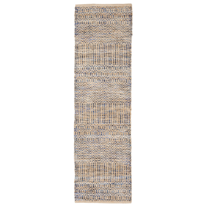 SAFAVIEH Cape Cod CAP309N Handwoven Navy / Natural Rug Image 3