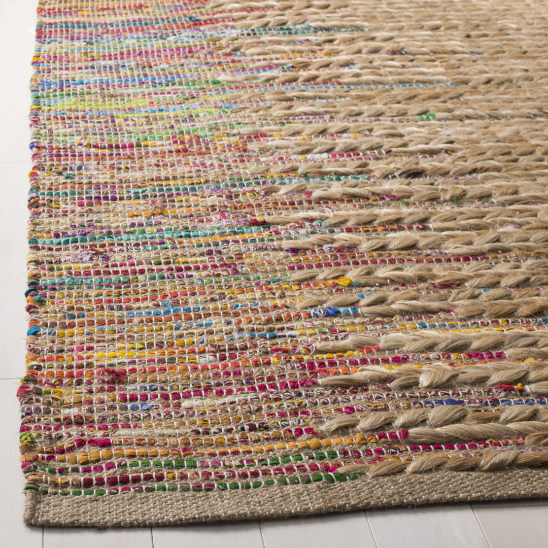 SAFAVIEH Cape Cod CAP308B Handwoven Natural / Multi Rug Image 5