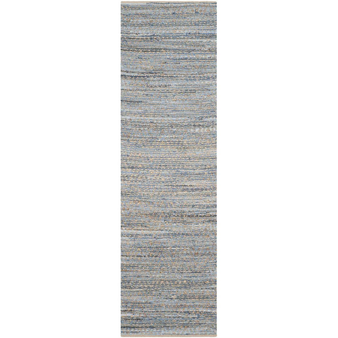 SAFAVIEH Cape Cod CAP350A Handwoven Natural / Blue Rug Image 3