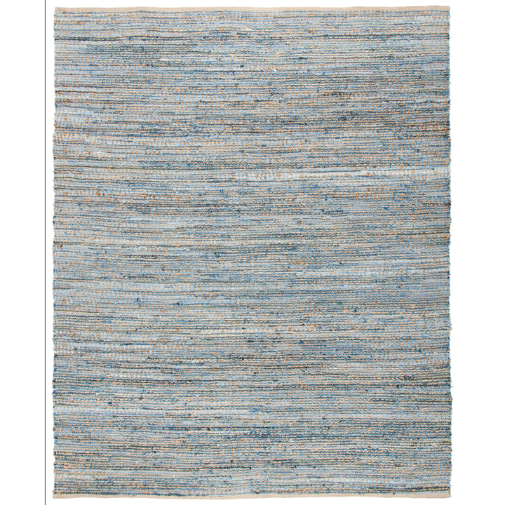 SAFAVIEH Cape Cod CAP351A Handwoven Natural / Blue Rug Image 1