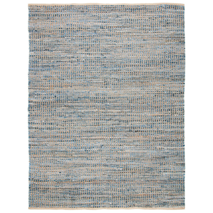 SAFAVIEH Cape Cod CAP352A Handwoven Natural / Blue Rug Image 1