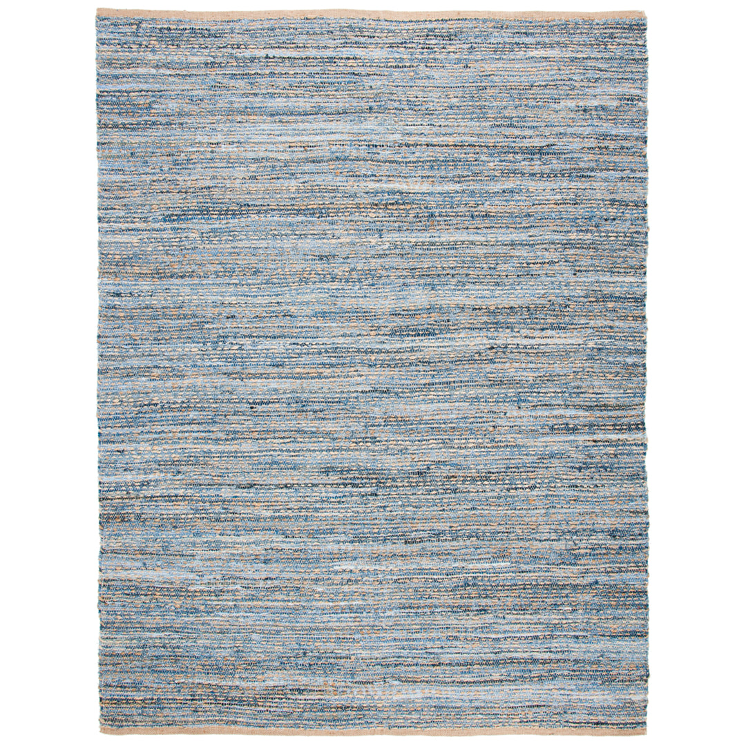 SAFAVIEH Cape Cod CAP350A Handwoven Natural / Blue Rug Image 8