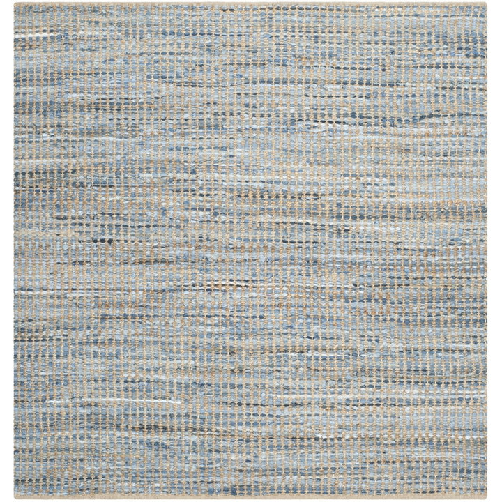 SAFAVIEH Cape Cod CAP352A Handwoven Natural / Blue Rug Image 1