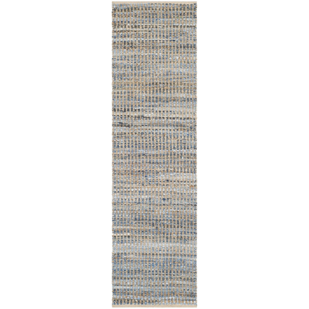 SAFAVIEH Cape Cod CAP352A Handwoven Natural / Blue Rug Image 8