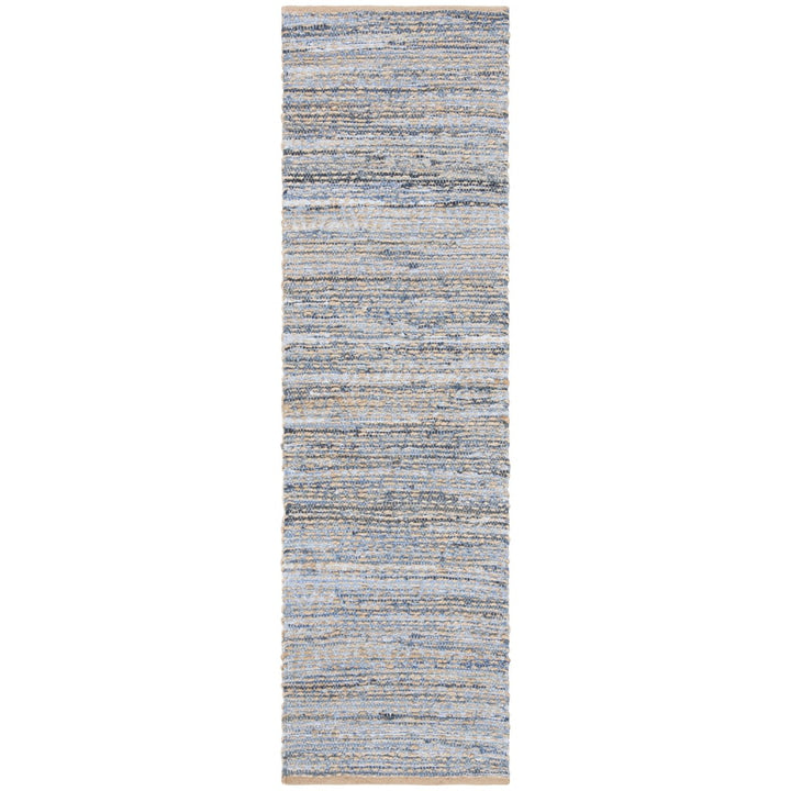 SAFAVIEH Cape Cod CAP351A Handwoven Natural / Blue Rug Image 1