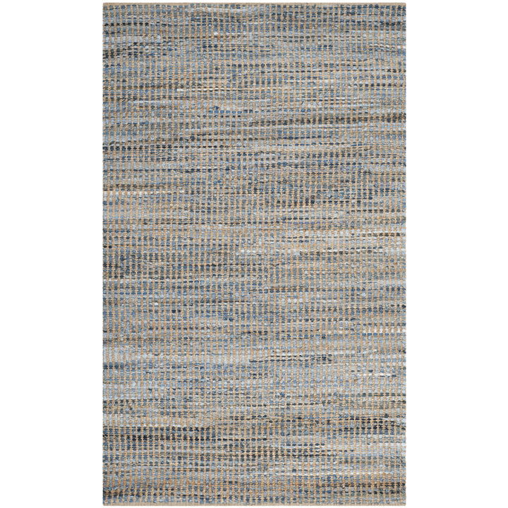 SAFAVIEH Cape Cod CAP352A Handwoven Natural / Blue Rug Image 10