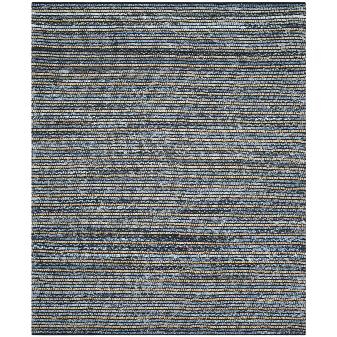 SAFAVIEH Cape Cod CAP363A Handwoven Blue / Natural Rug Image 1