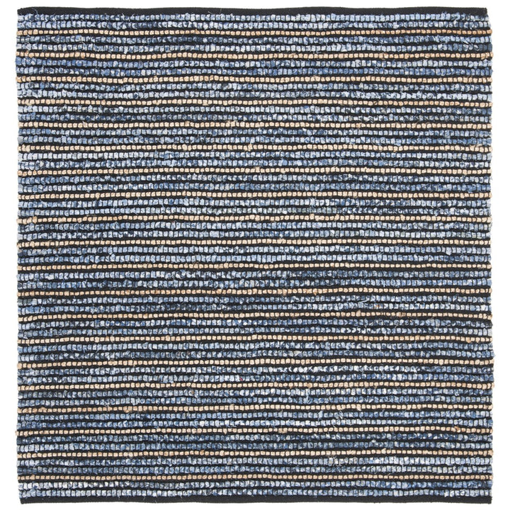 SAFAVIEH Cape Cod CAP363A Handwoven Blue / Natural Rug Image 3