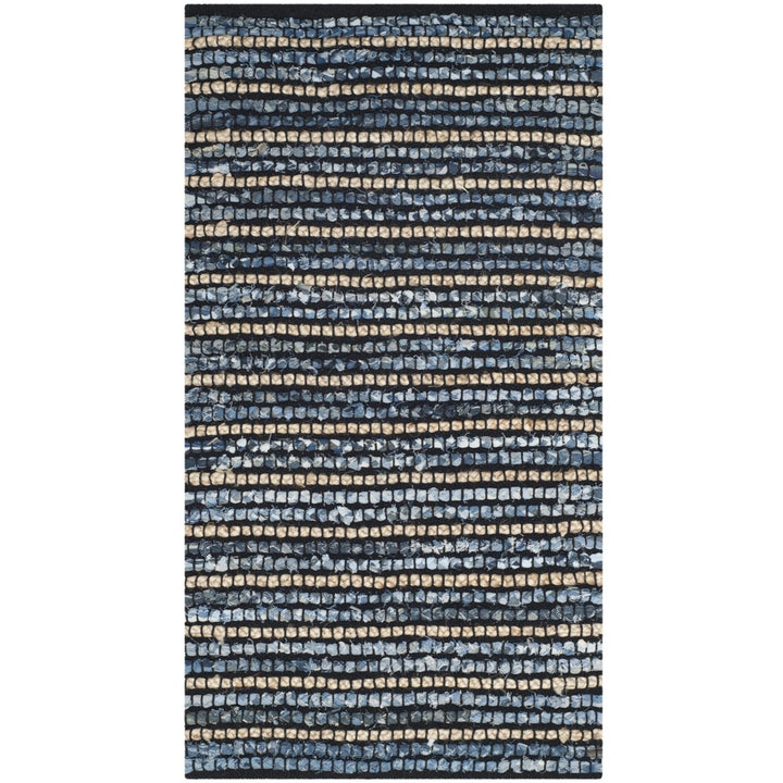 SAFAVIEH Cape Cod CAP363A Handwoven Blue / Natural Rug Image 6