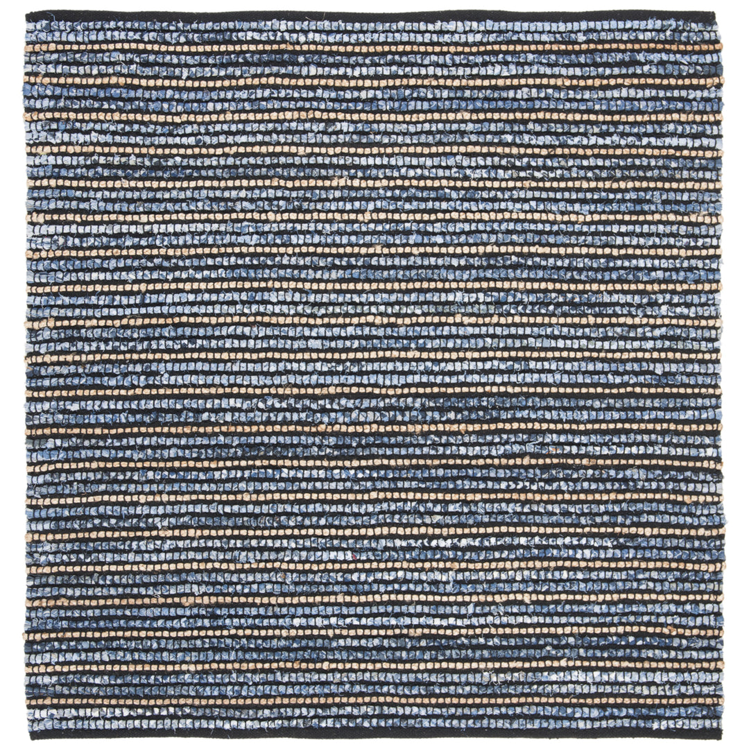 SAFAVIEH Cape Cod CAP363A Handwoven Blue / Natural Rug Image 8