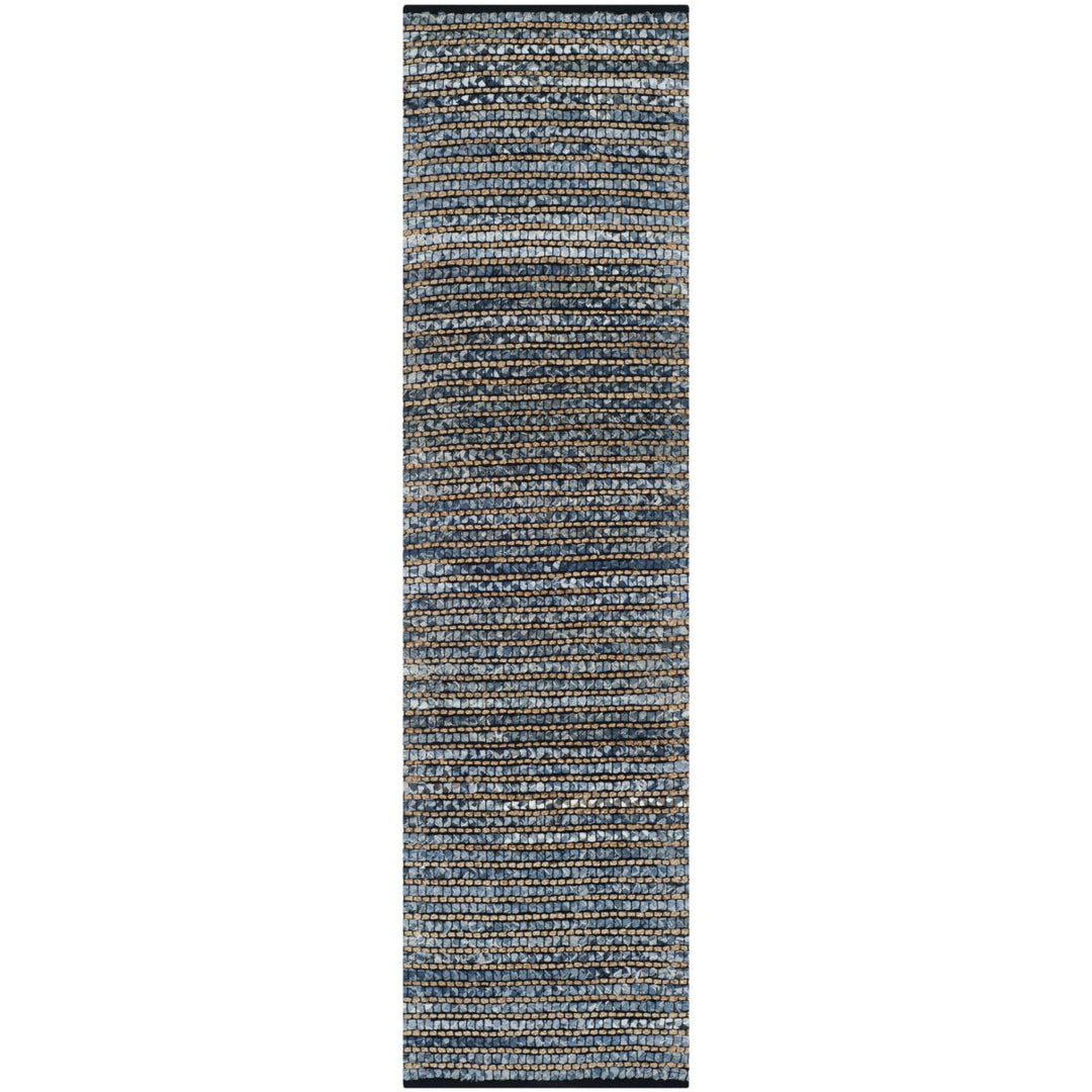 SAFAVIEH Cape Cod Collection CAP365A Handwoven Blue Rug Image 1