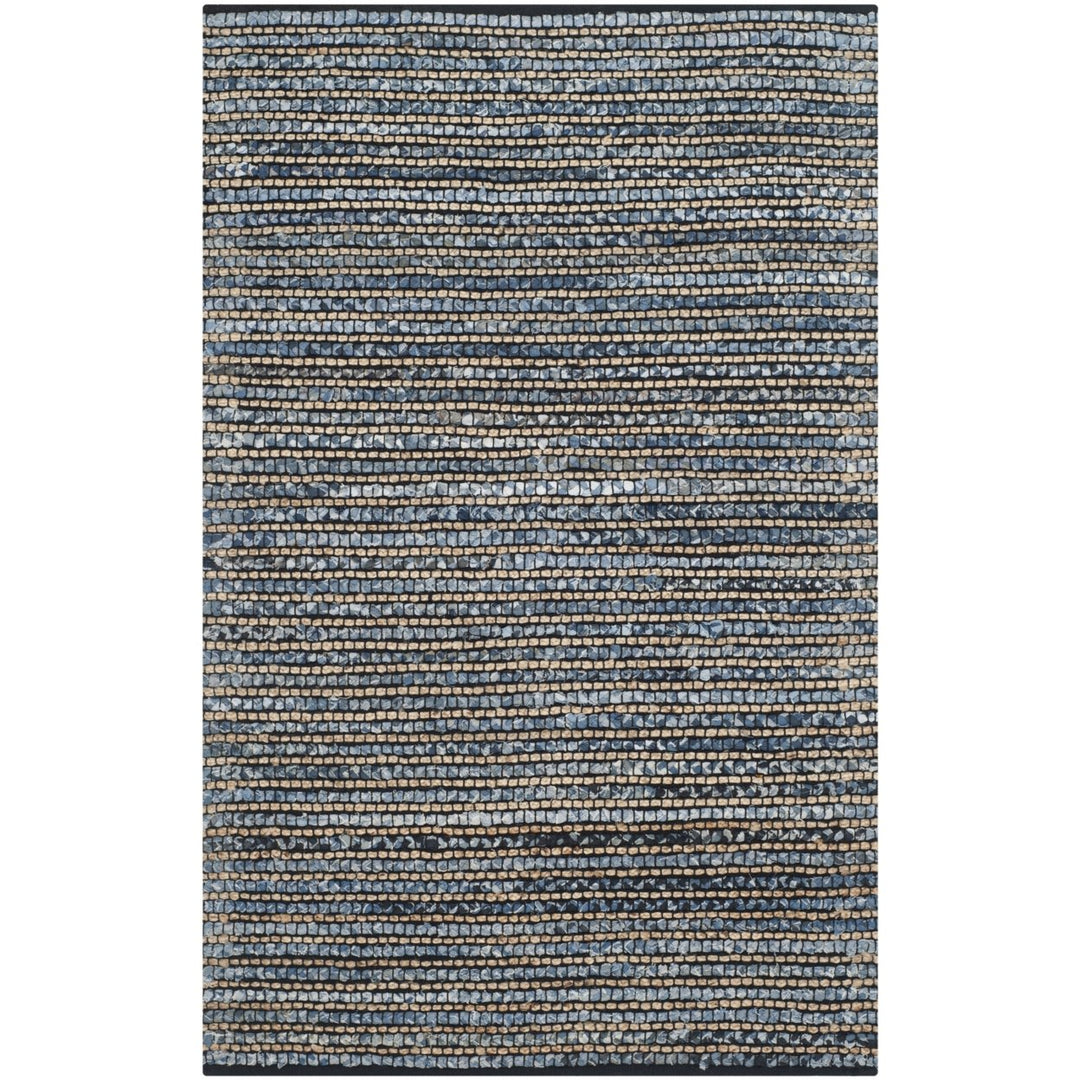 SAFAVIEH Cape Cod Collection CAP365A Handwoven Blue Rug Image 1