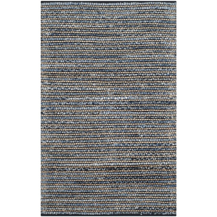 SAFAVIEH Cape Cod Collection CAP365A Handwoven Blue Rug Image 1