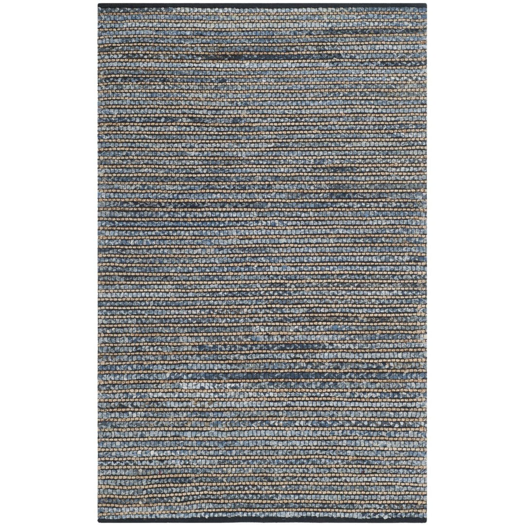 SAFAVIEH Cape Cod Collection CAP365A Handwoven Blue Rug Image 1