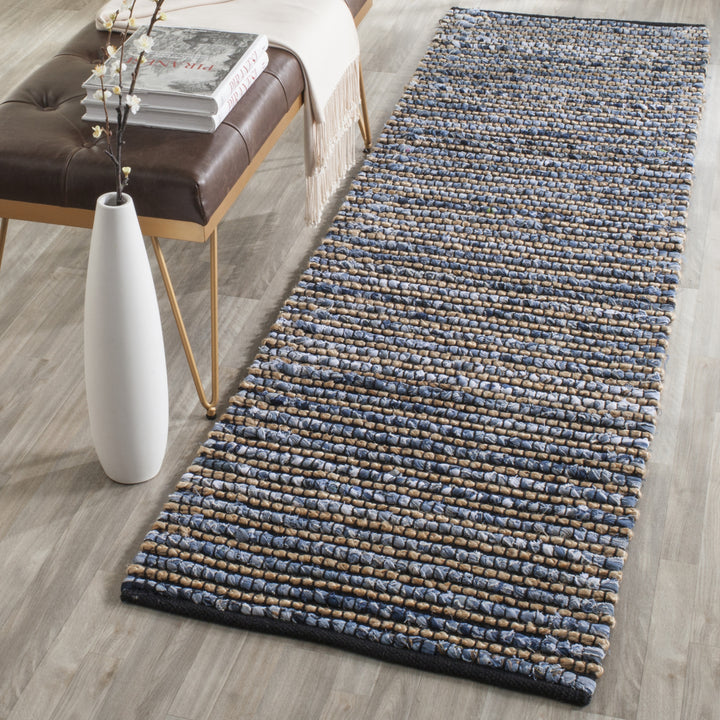 SAFAVIEH Cape Cod Collection CAP365A Handwoven Blue Rug Image 11