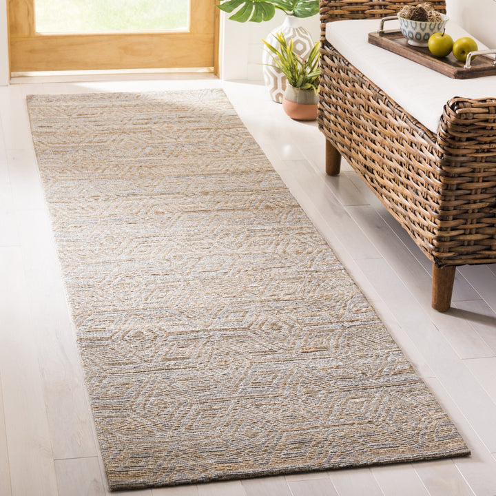 SAFAVIEH Cape Cod CAP412A Handwoven Grey / Sand Rug Image 3