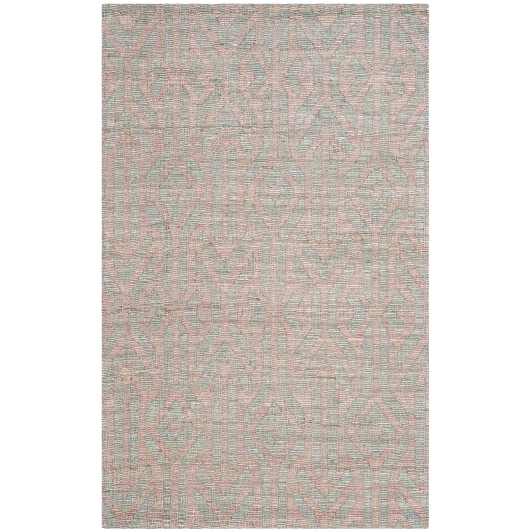 SAFAVIEH Cape Cod CAP414A Handwoven Blue / Rust Rug Image 3