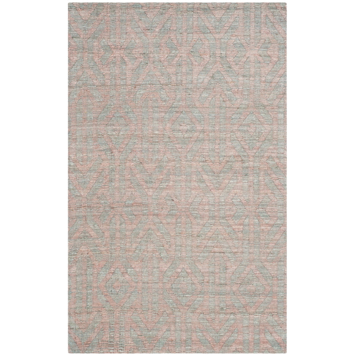 SAFAVIEH Cape Cod CAP414A Handwoven Blue / Rust Rug Image 3