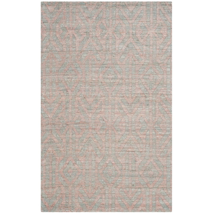 SAFAVIEH Cape Cod CAP414A Handwoven Blue / Rust Rug Image 1