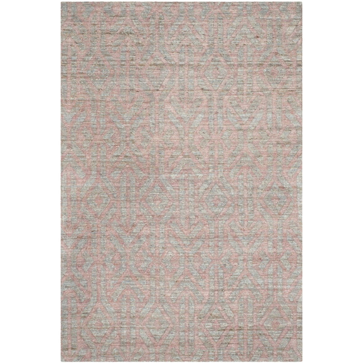 SAFAVIEH Cape Cod CAP414A Handwoven Blue / Rust Rug Image 1