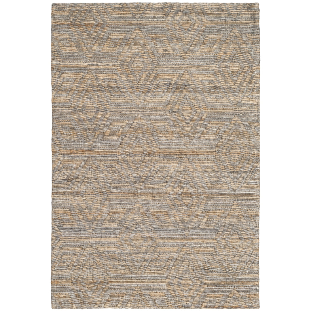 SAFAVIEH Cape Cod CAP412A Handwoven Grey / Sand Rug Image 8