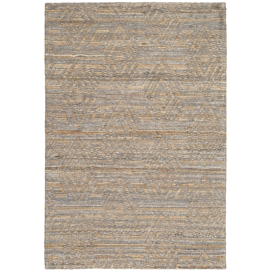 SAFAVIEH Cape Cod CAP412A Handwoven Grey / Sand Rug Image 1