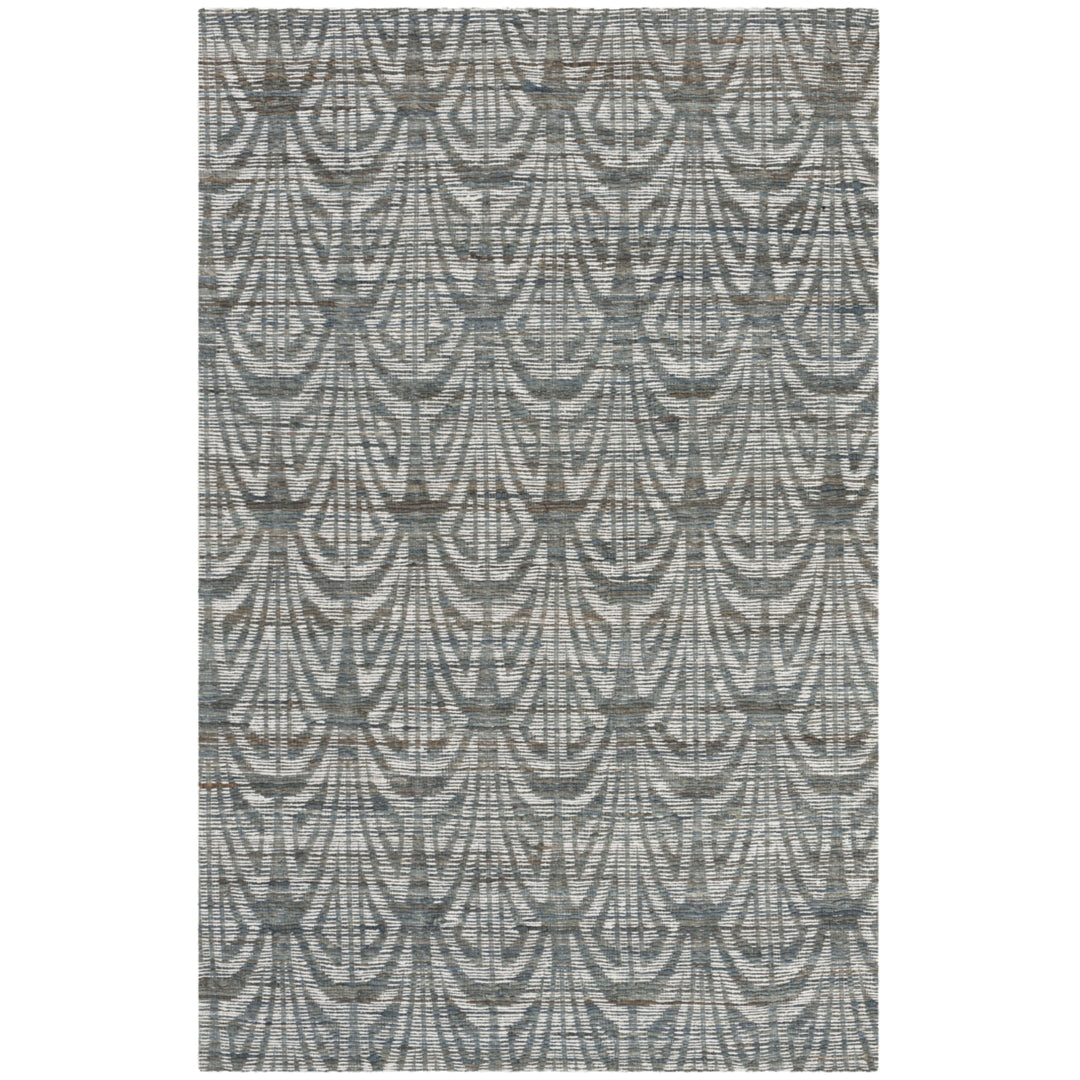 SAFAVIEH Cape Cod CAP501A Handwoven Slate / Ivory Rug Image 1