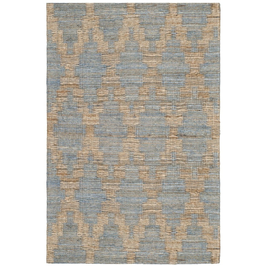 SAFAVIEH Cape Cod CAP413A Handwoven Light Blue /Gold Rug Image 8