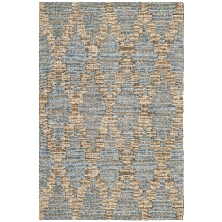 SAFAVIEH Cape Cod CAP413A Handwoven Light Blue /Gold Rug Image 8