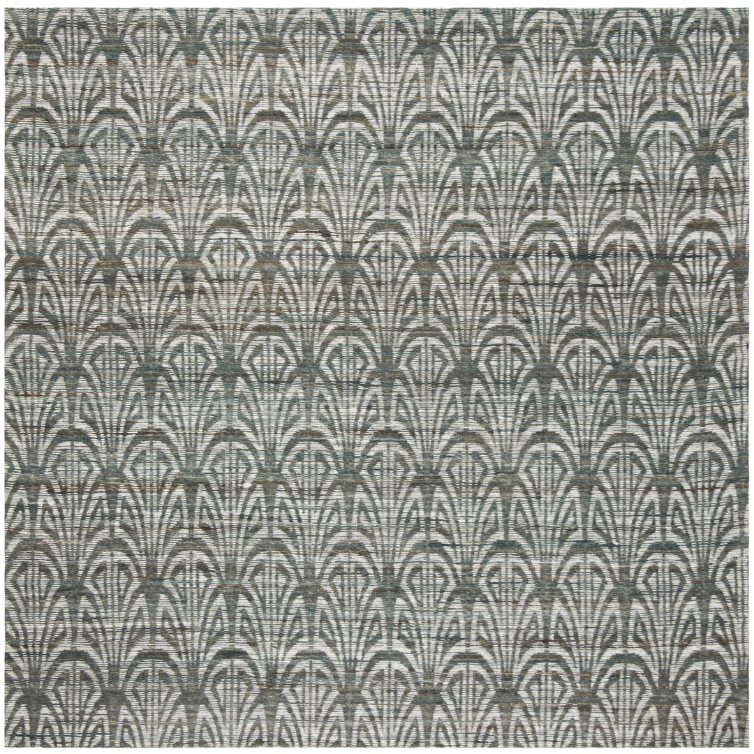 SAFAVIEH Cape Cod CAP501A Handwoven Slate / Ivory Rug Image 4