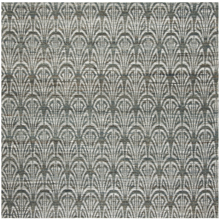 SAFAVIEH Cape Cod CAP501A Handwoven Slate / Ivory Rug Image 4