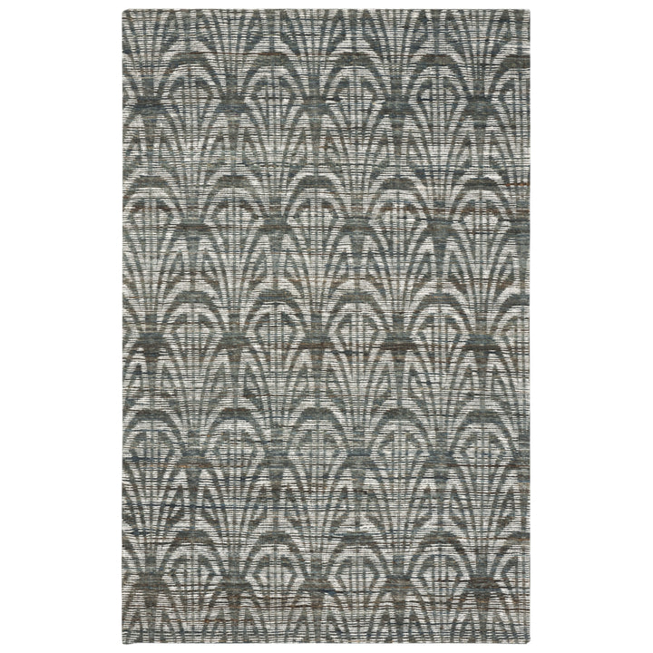 SAFAVIEH Cape Cod CAP501A Handwoven Slate / Ivory Rug Image 6