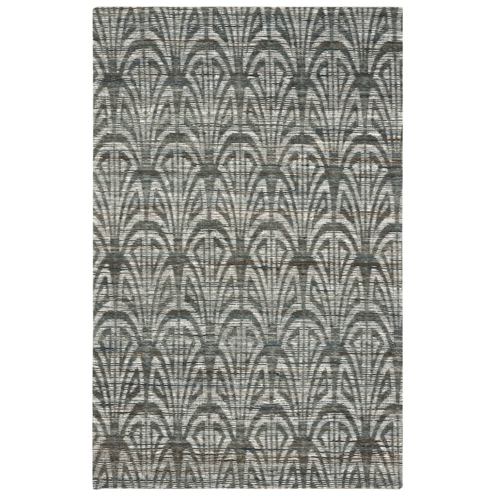 SAFAVIEH Cape Cod CAP501A Handwoven Slate / Ivory Rug Image 1