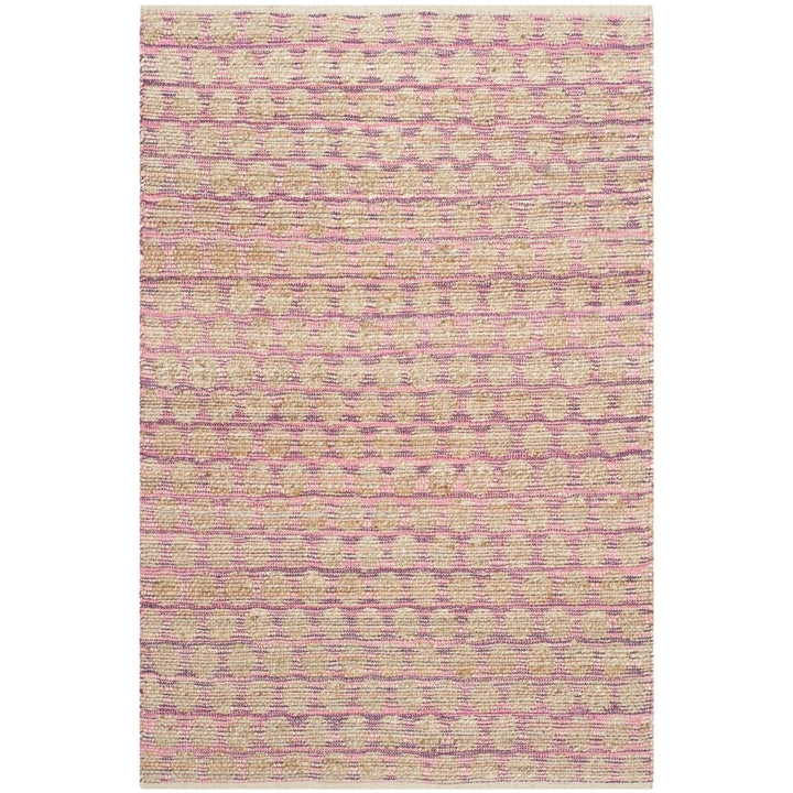 SAFAVIEH Cape Cod CAP820E Handwoven Maroon / Natural Rug Image 1