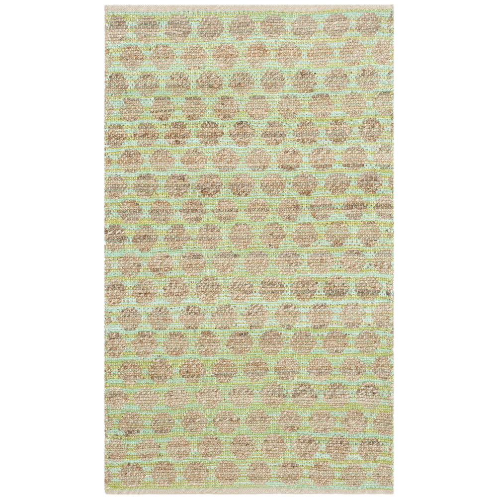 SAFAVIEH Cape Cod CAP820C Handwoven Green / Natural Rug Image 2