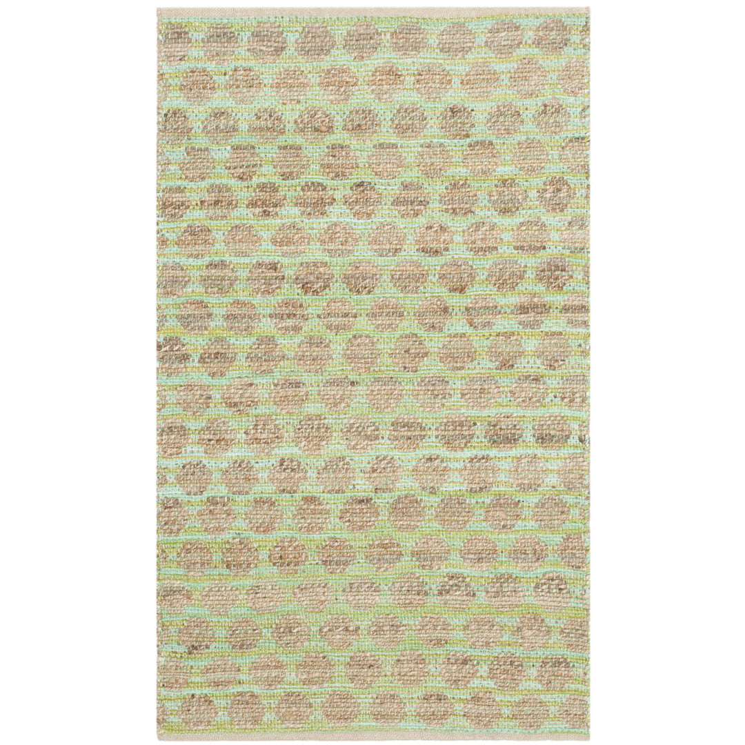 SAFAVIEH Cape Cod CAP820C Handwoven Green / Natural Rug Image 2