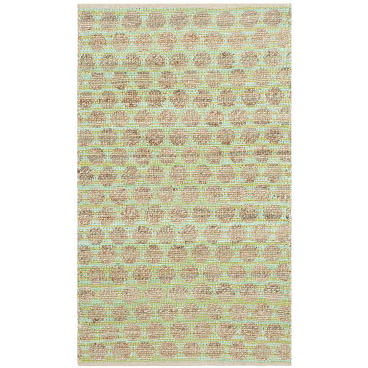 SAFAVIEH Cape Cod CAP820C Handwoven Green / Natural Rug Image 2