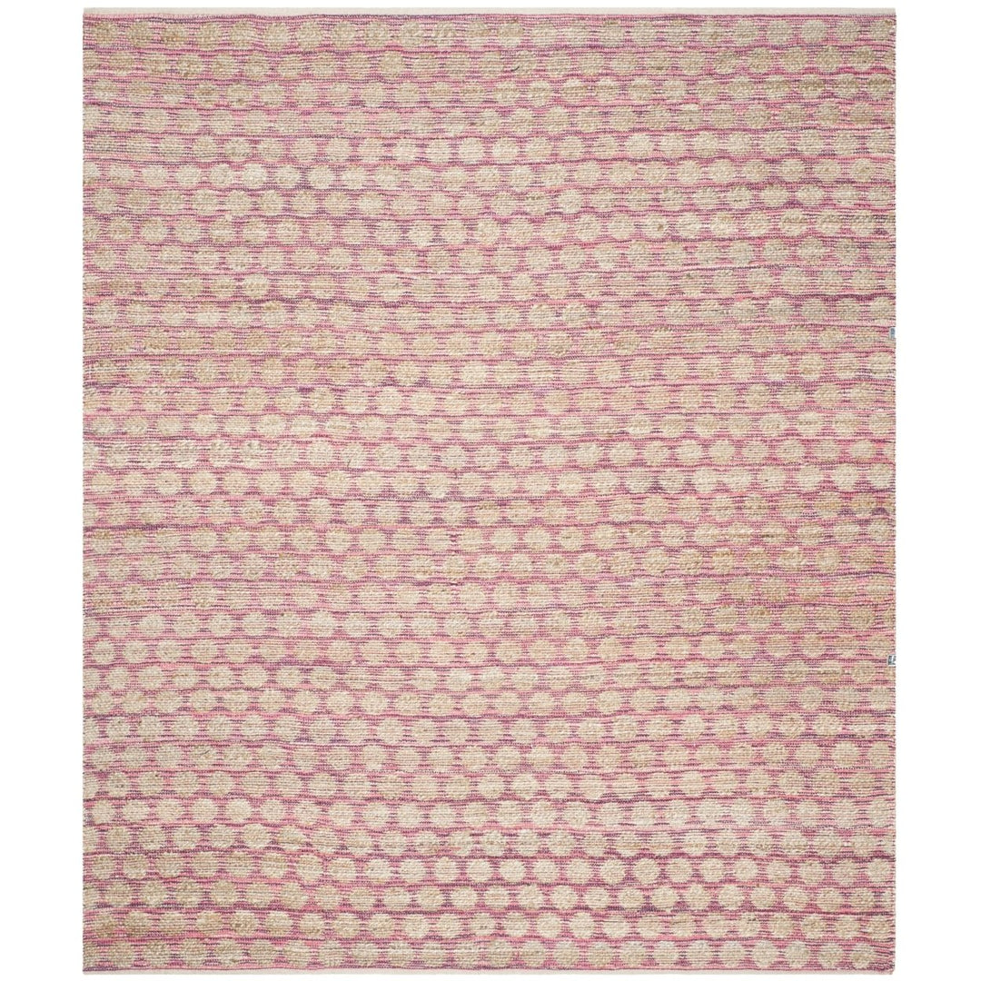 SAFAVIEH Cape Cod CAP820E Handwoven Maroon / Natural Rug Image 1