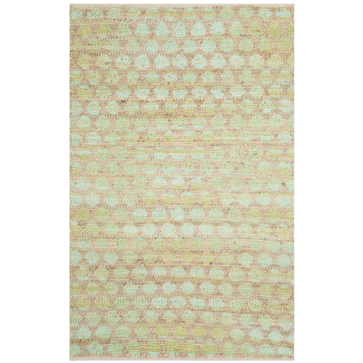 SAFAVIEH Cape Cod CAP820C Handwoven Green / Natural Rug Image 3