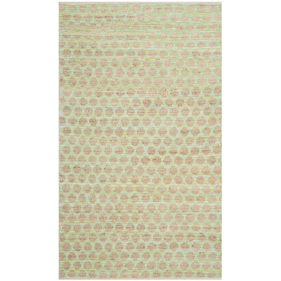 SAFAVIEH Cape Cod CAP820C Handwoven Green / Natural Rug Image 4