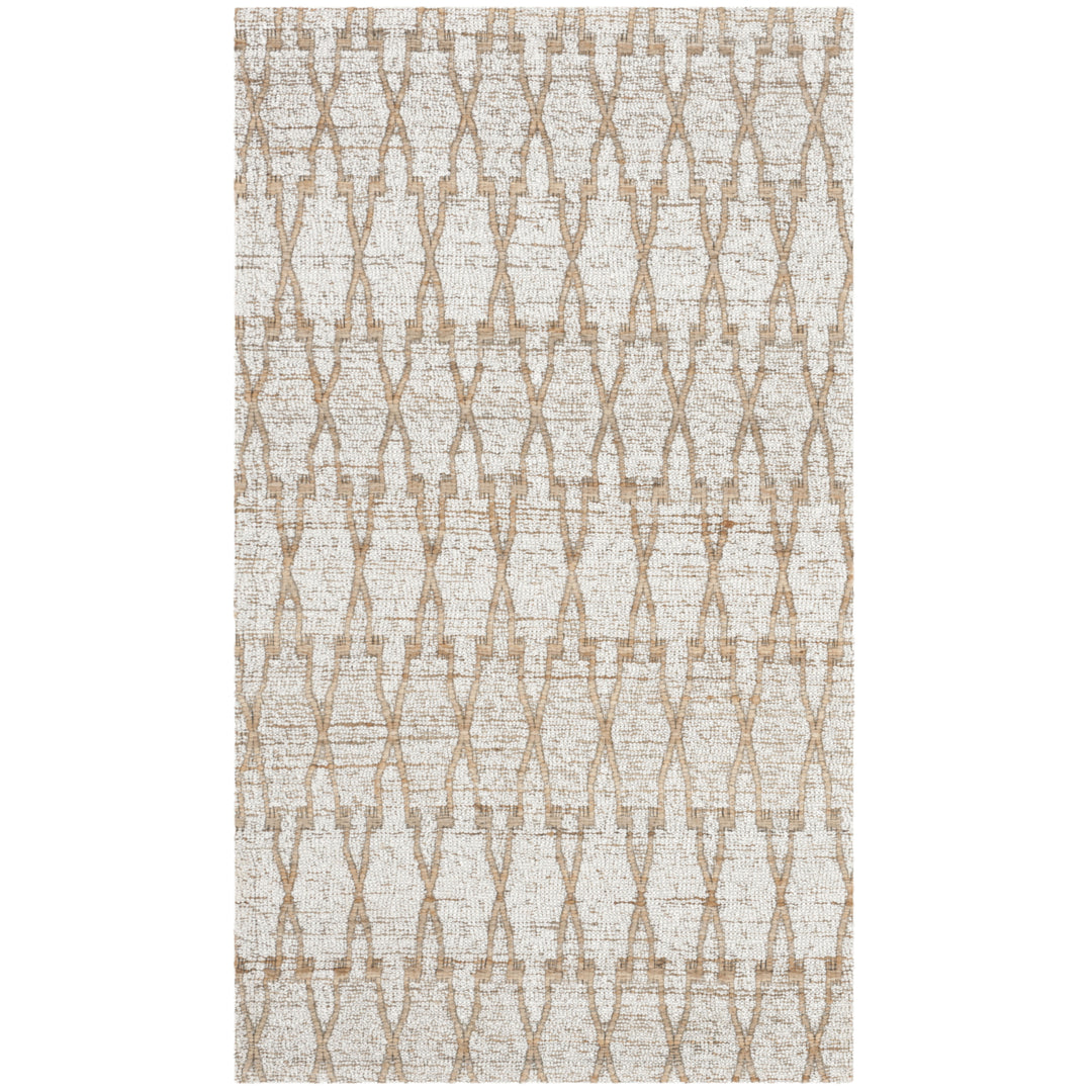 SAFAVIEH Cape Cod CAP502A Handwoven Silver / Natural Rug Image 7