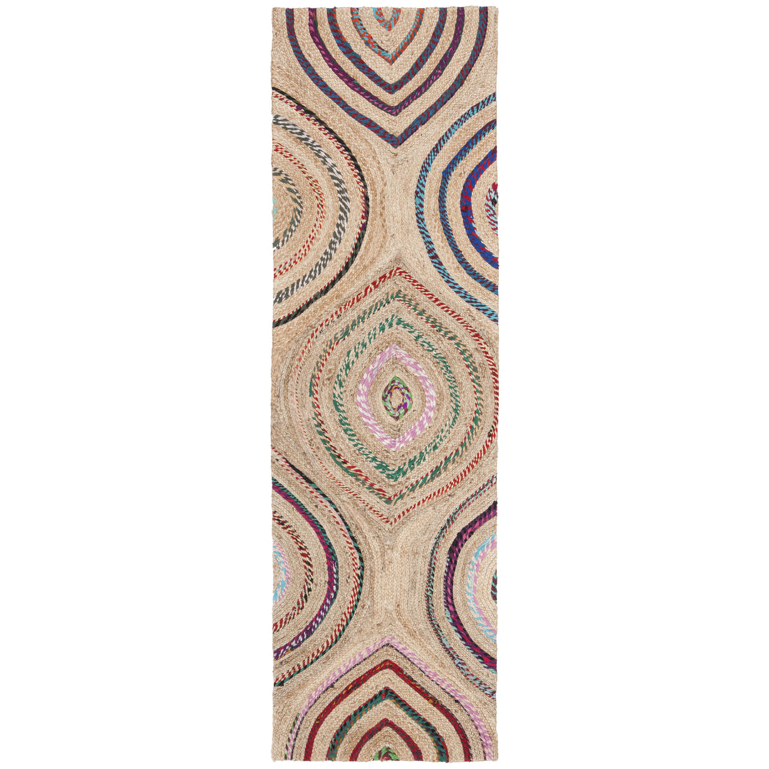 SAFAVIEH Cape Cod CAP601A Handwoven Natural / Multi Rug Image 3