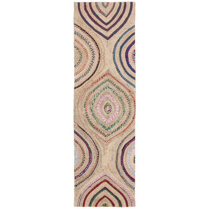 SAFAVIEH Cape Cod CAP601A Handwoven Natural / Multi Rug Image 1