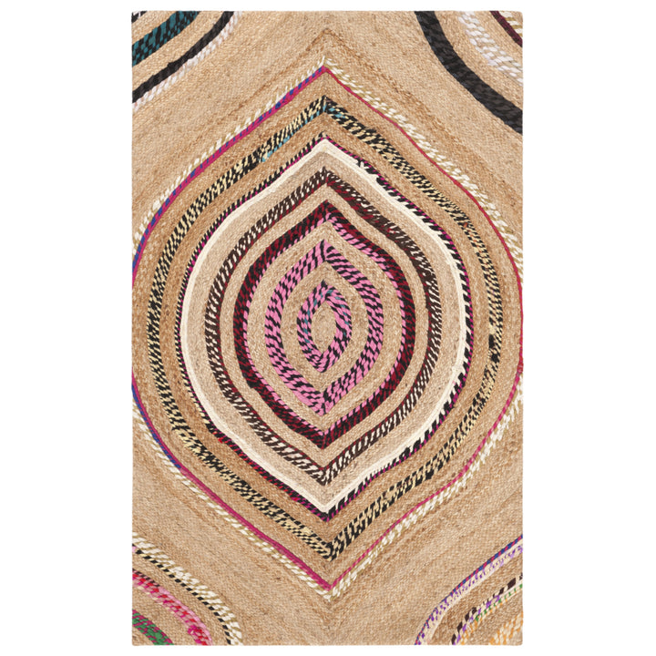 SAFAVIEH Cape Cod CAP601A Handwoven Natural / Multi Rug Image 6