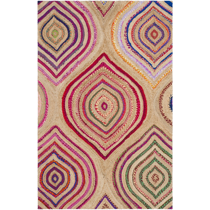 SAFAVIEH Cape Cod CAP601A Handwoven Natural / Multi Rug Image 7