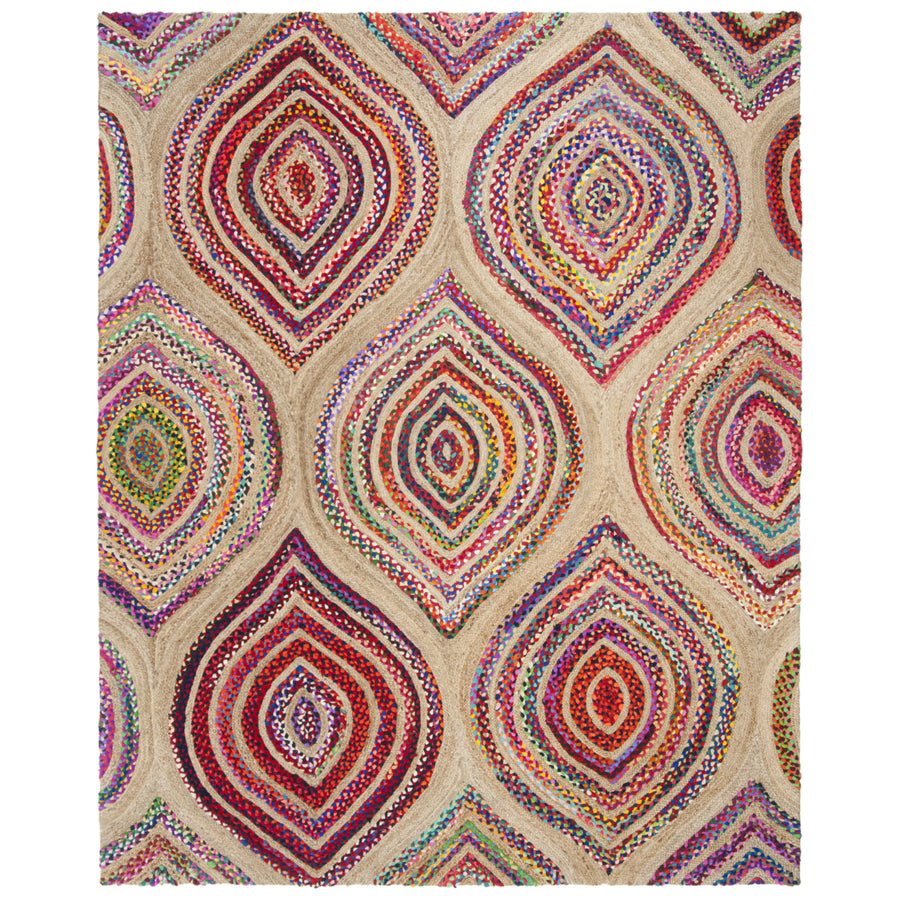 SAFAVIEH Cape Cod CAP605A Handwoven Natural / Multi Rug Image 1