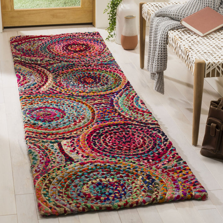 SAFAVIEH Cape Cod CAP604A Handwoven Natural / Multi Rug Image 2